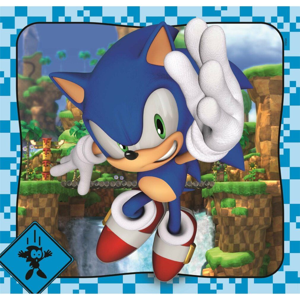 Sonic the Hedgehog puzzle 3x48pcs