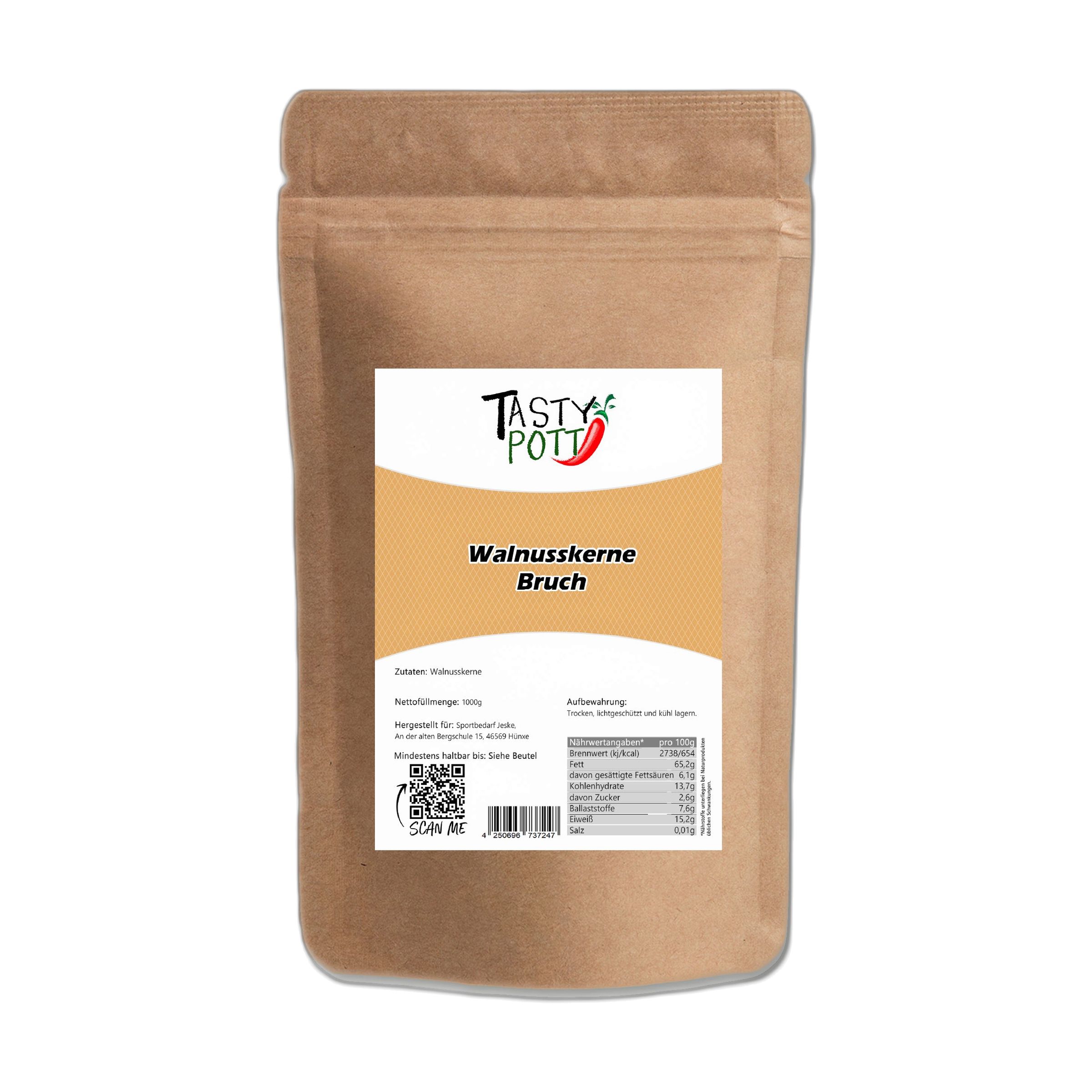Tasty-Pott Tasty Pott Walnusskern 1000 g