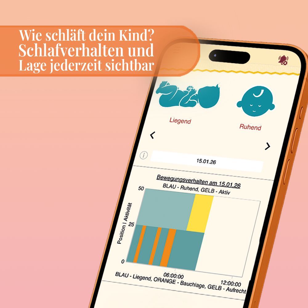 MARY by sticklett MOON Baby Atemüberwachung mit Körpertemperatur