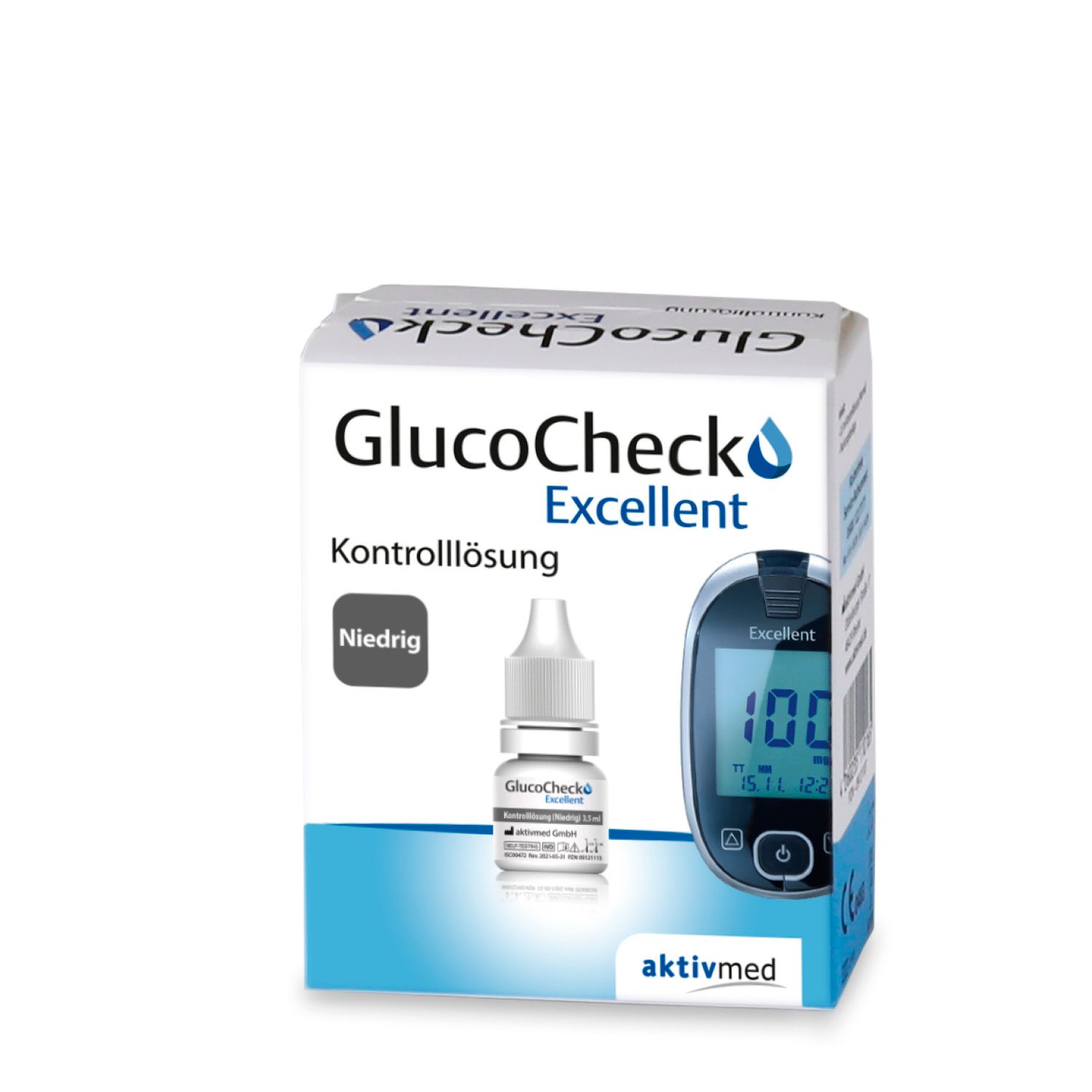 GlucoCheck Excellent Kontrolllösung (niedrig)