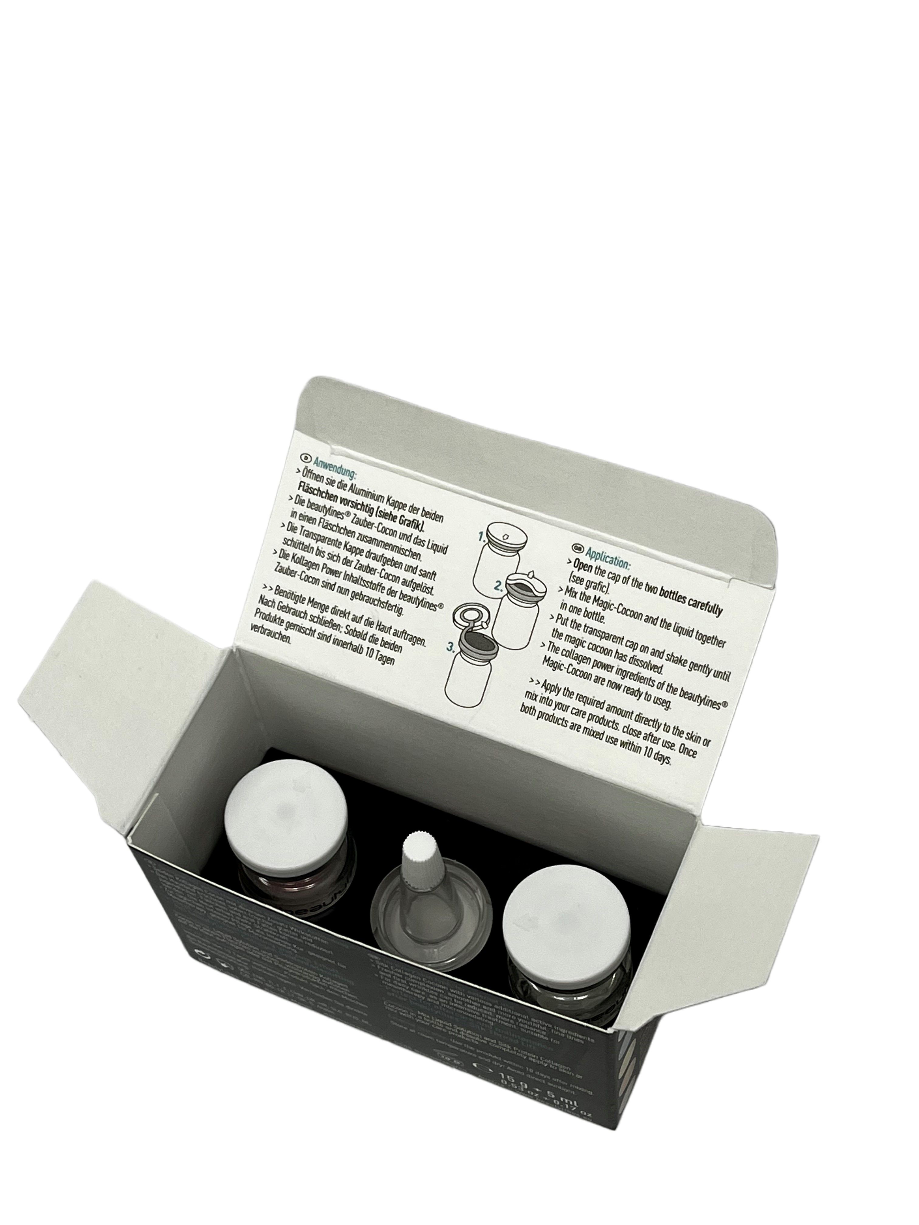 beautylines Zauber Cocon gefriergetrockneter Seidenprotein Kollagen Ball