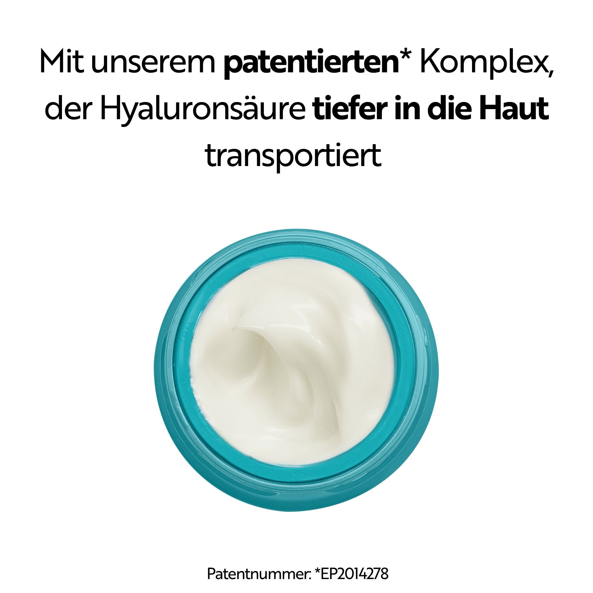 Offener Tiegel mit M. Asam Aqua Intense Hyaluron Nachtcreme.