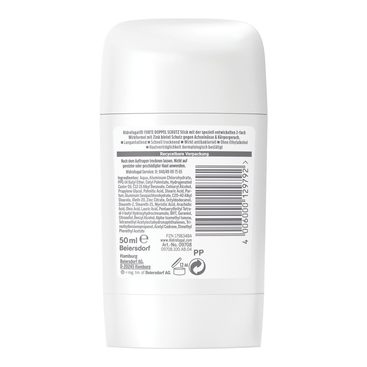 HIDROFUGAL Forte Doppel Schutz Deostick