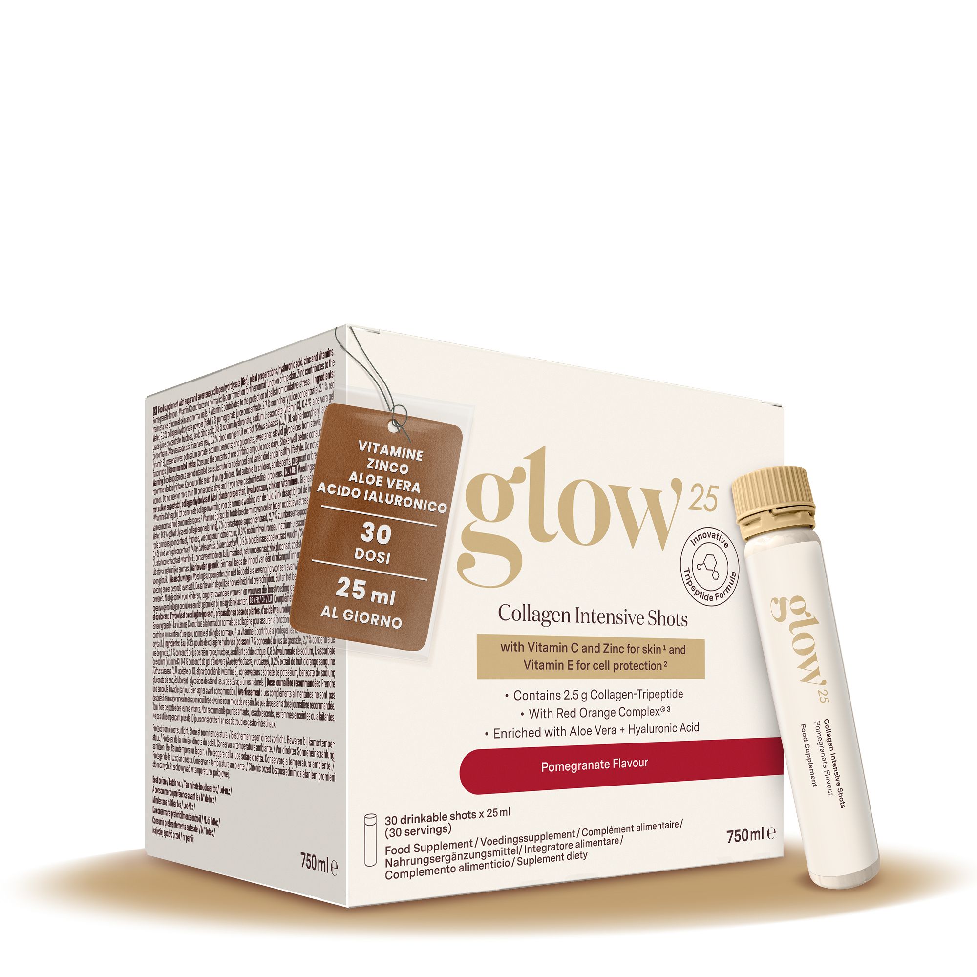 Glow25® Collagen Intensive Shots – con tripeptidi e vitamine