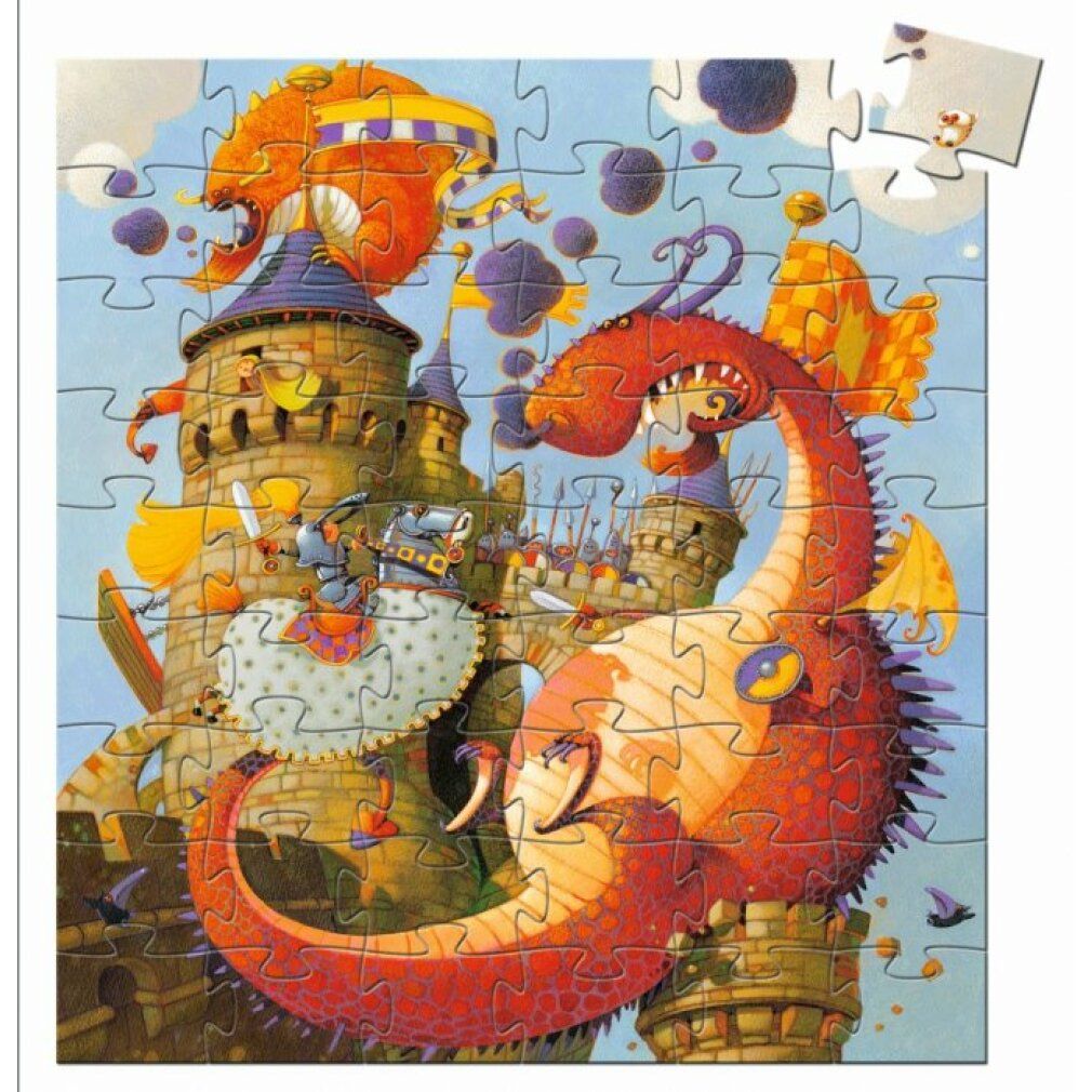 djeco Puzzle Drachenkampf 54 Teile