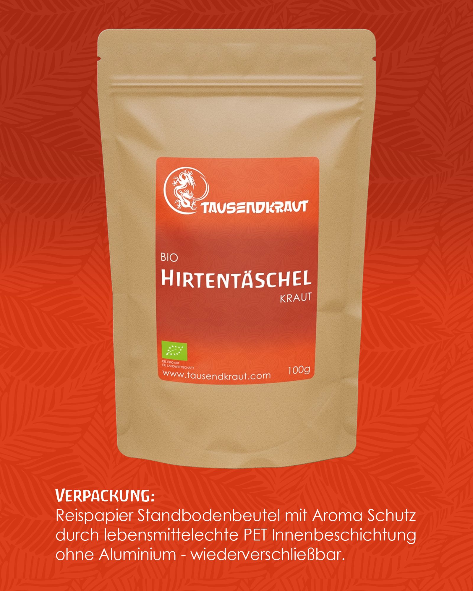 Tausendkraut Hirtentäschelkraut BIO