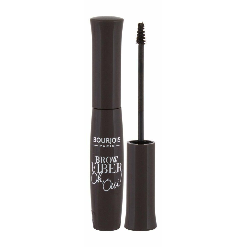 Brauenmascara mit Bürste. Dunkelbraune Tube mit Schriftzug "BROW FIBER Oh Oui!". Bürste separat.