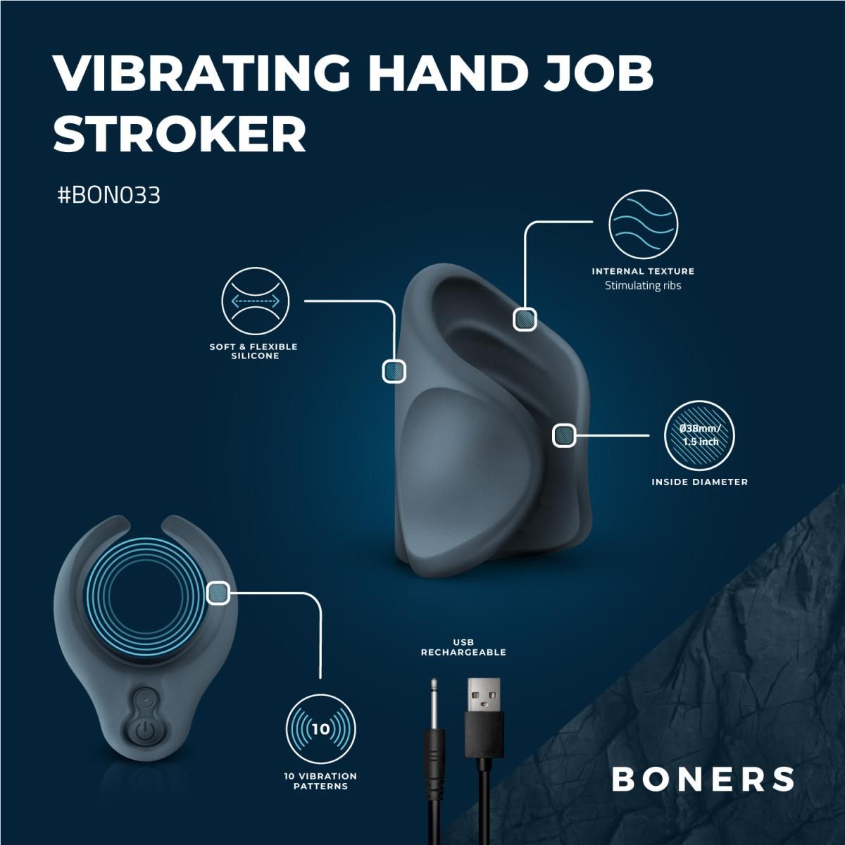 BONERS Masturbator Männer Vibration