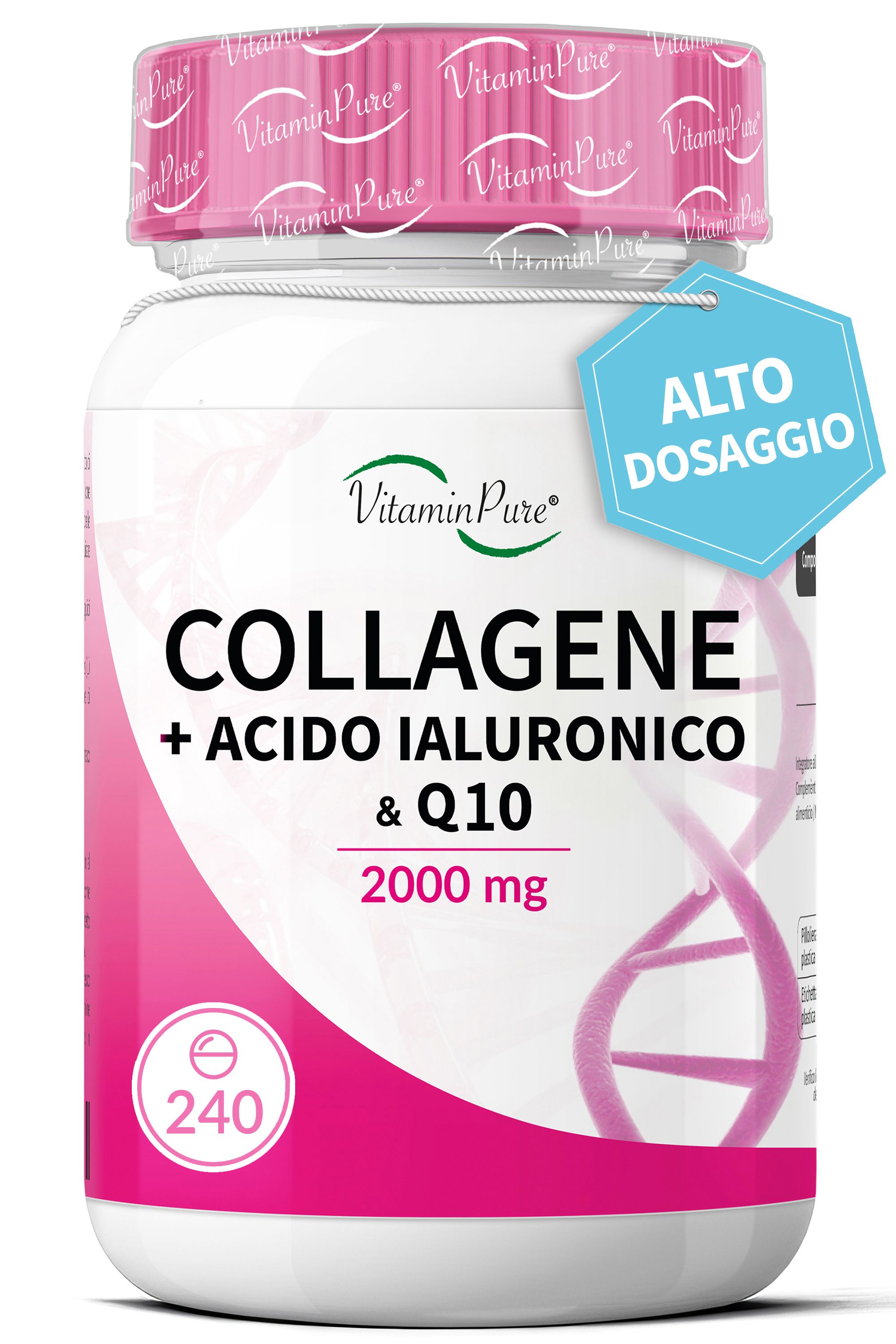 VitaminPure® Collagene e Acido Ialuronico Alto Dosaggio