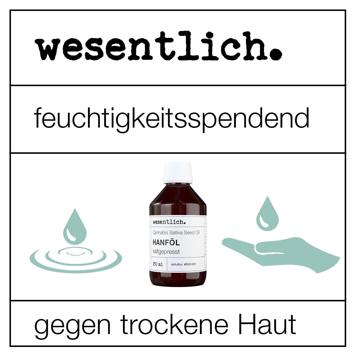 Hanföl kaltgepresst von wesentlich.