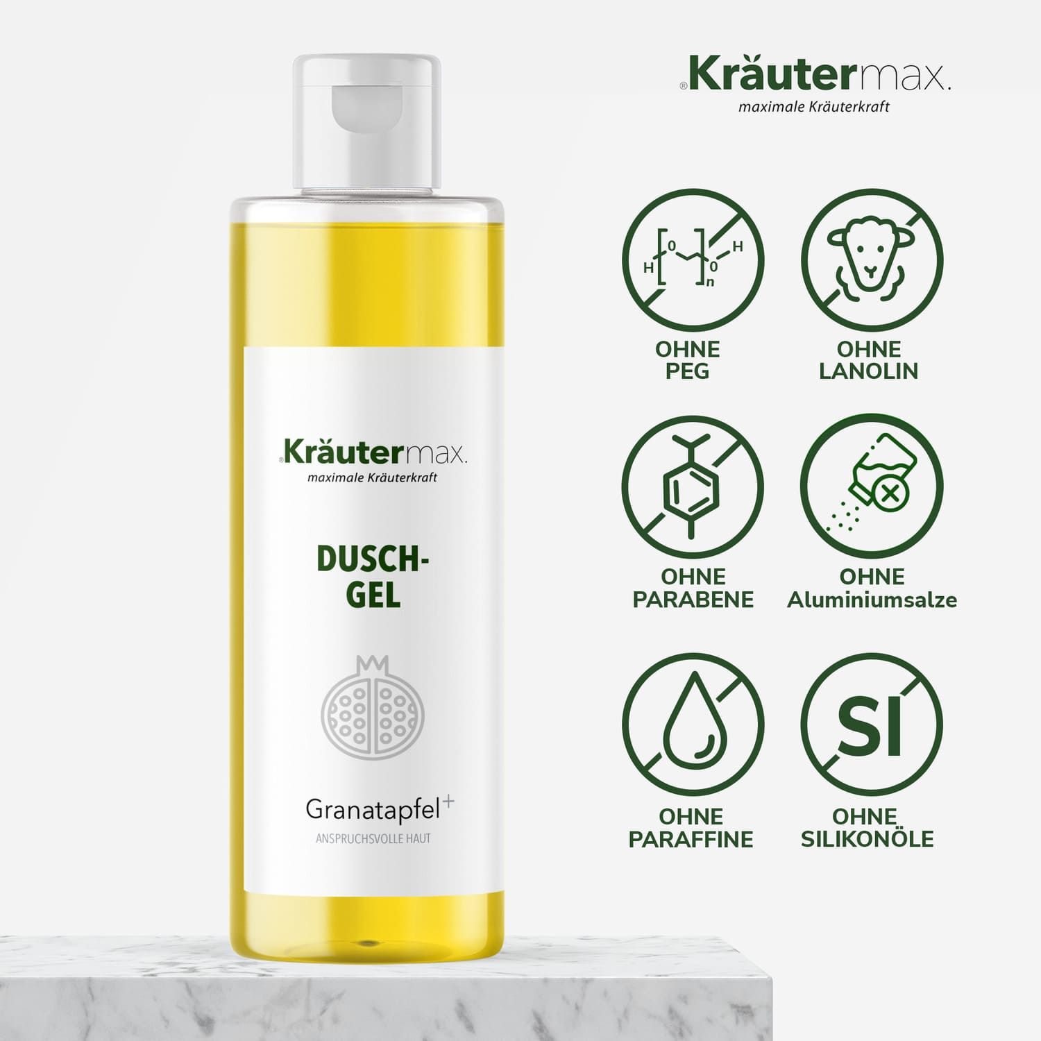 Kräutermax Duschgel Granatapfel plus