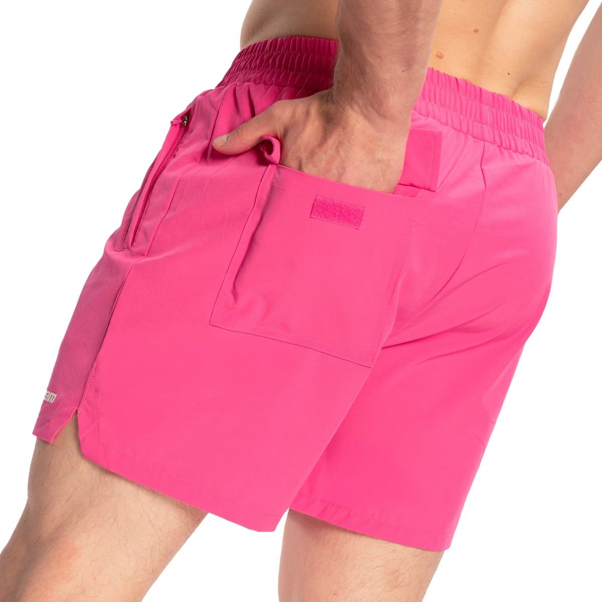 GymBeam Shorts Herren Regular mit Reißverschlusstaschen TRN Dragonfruit