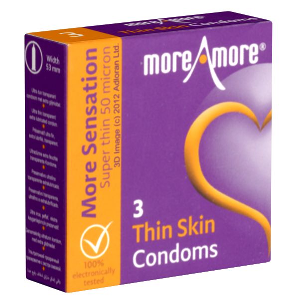 More Amore *Thin Skin* seidenweiche Kondome mit dünner Wandstärke