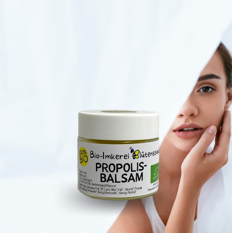 Bio Propolis Balsam im Glas von Bio-Imkerei Blütenstaub