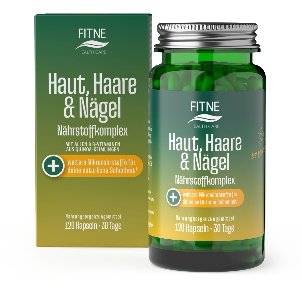 Fitne Nährstoffkomplex Haut, Haare & Nägel 120 St Kapseln