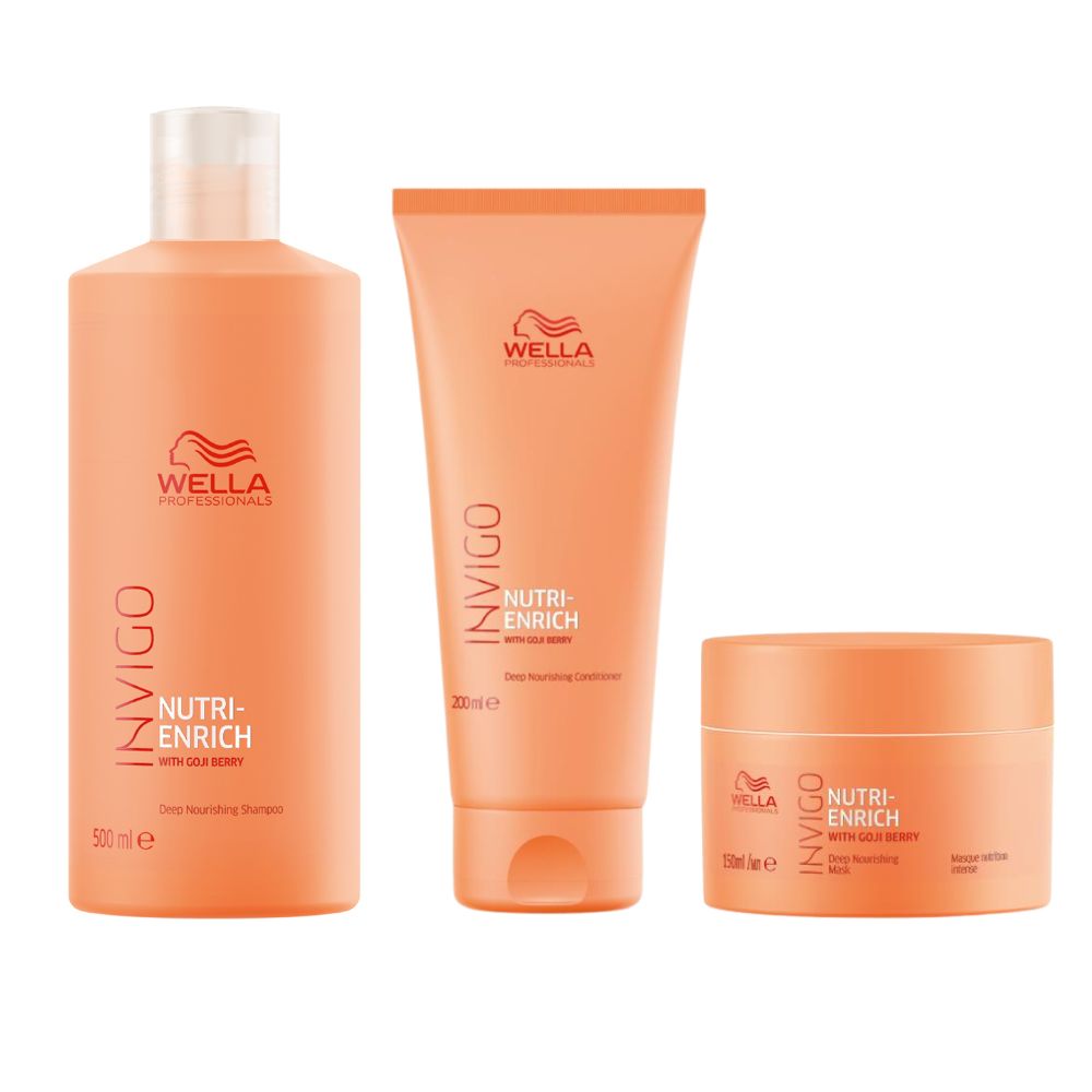 Wella Invigo Nutri-Enrich Shampoo & Conditioner Mask Set 500 ml