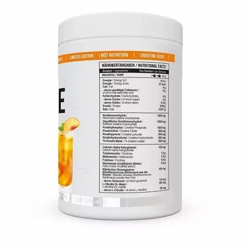 MST - Creatine Kick Peach Ice Tea 1 kg Pulver zur Herstellung einer Lösung zum Einnehmen