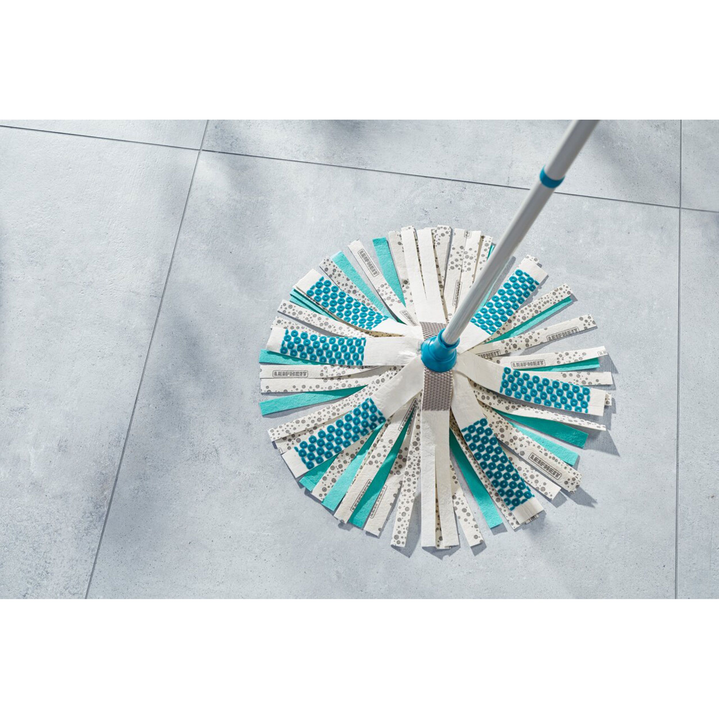 Leifheit Set Power Mop 3in1, Reinigungs-Set, Eimer, 3-in-1-Mopp, Stiel
