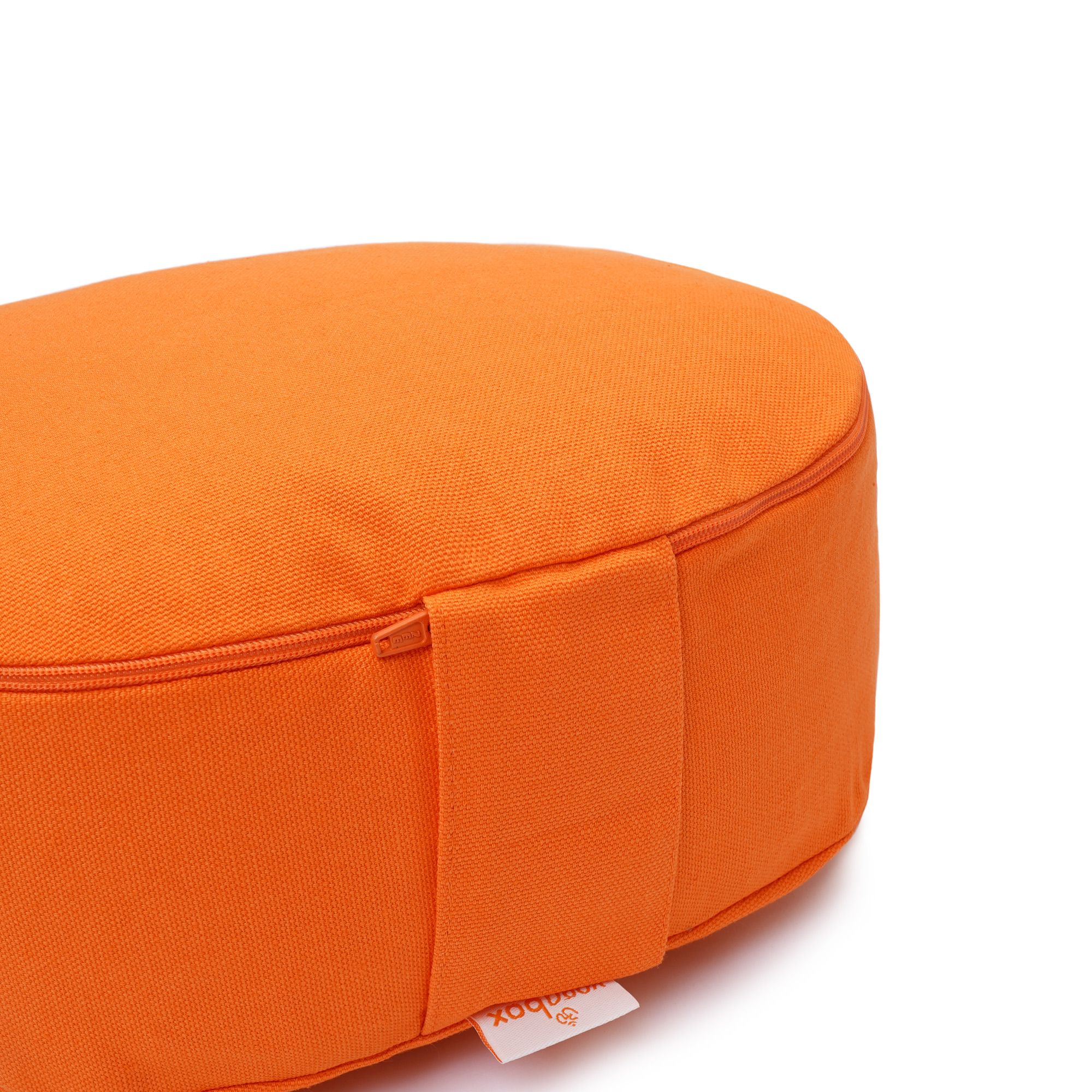 yogabox Yogilino® Reise Meditationskissen mini oval BASIC - orange - 26 x 21 x 9 cm