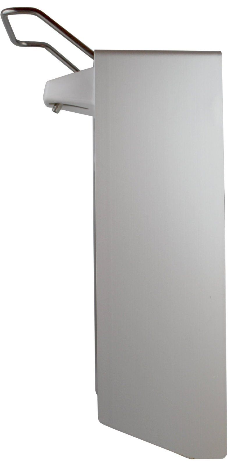 Medi-Inn Wandspender Aluminium, Kurzarmhebel, mit Verschlussblende, für 500 ml Euroflaschen