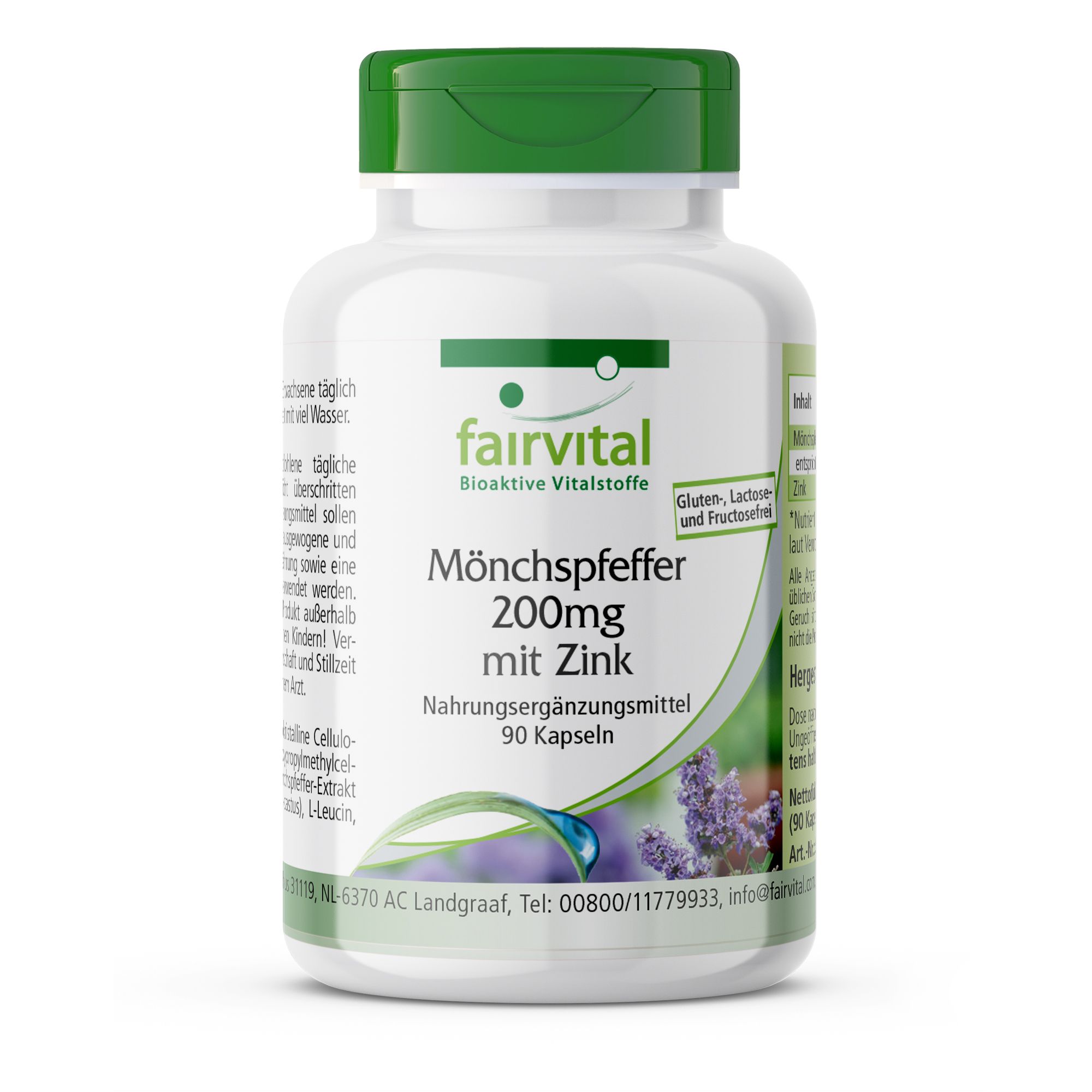 Fairvital | Monnikspeper 200mg met Zink 90