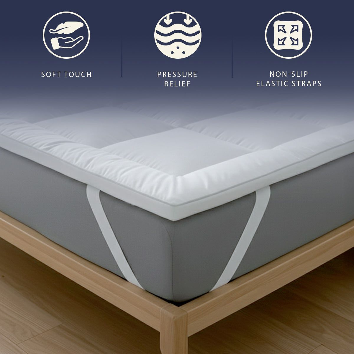 The White Stone Topper 160x200 cm aus 800 g/m²