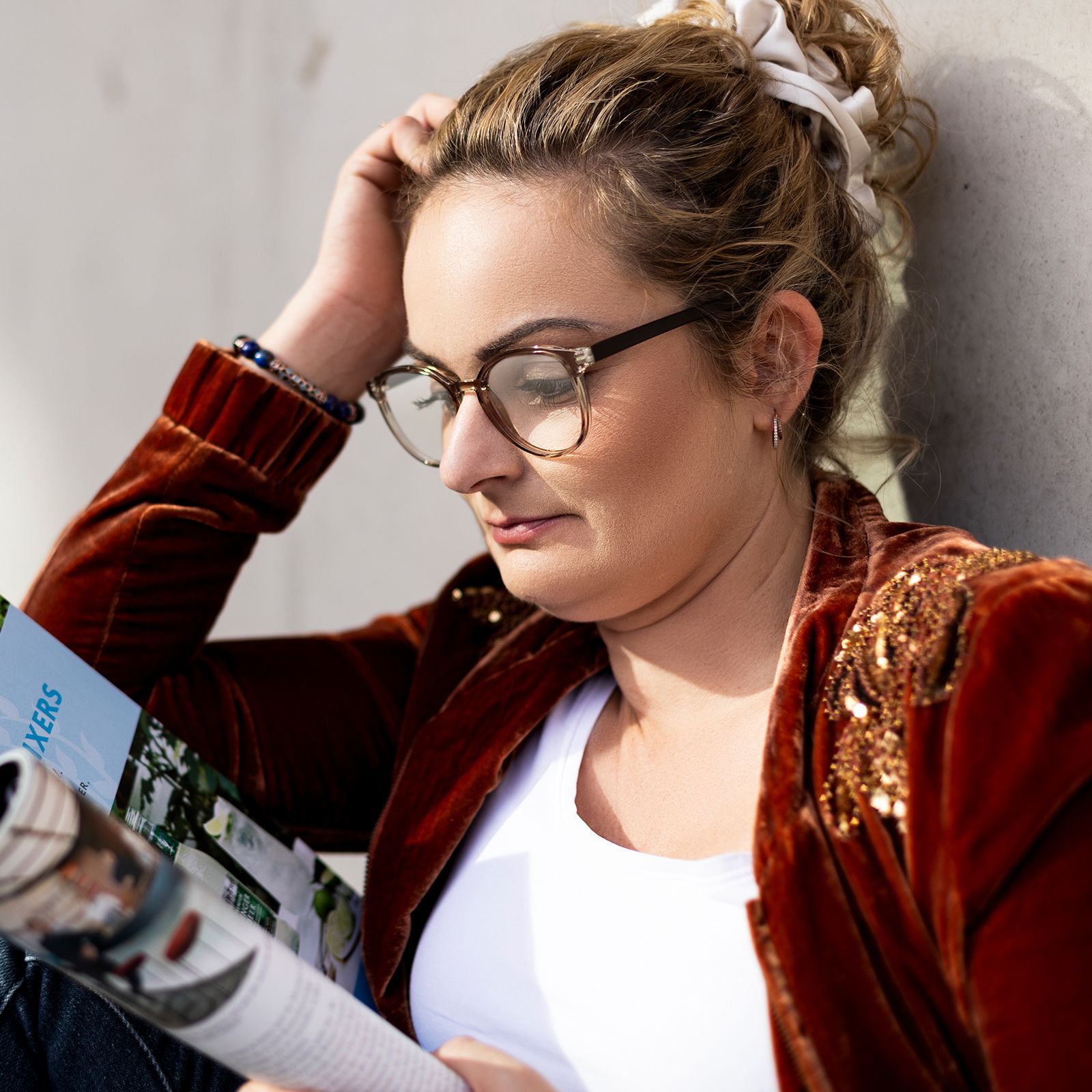 HYPREADER Blaulichtfilterlesebrille Lupus Stärke +3.00
