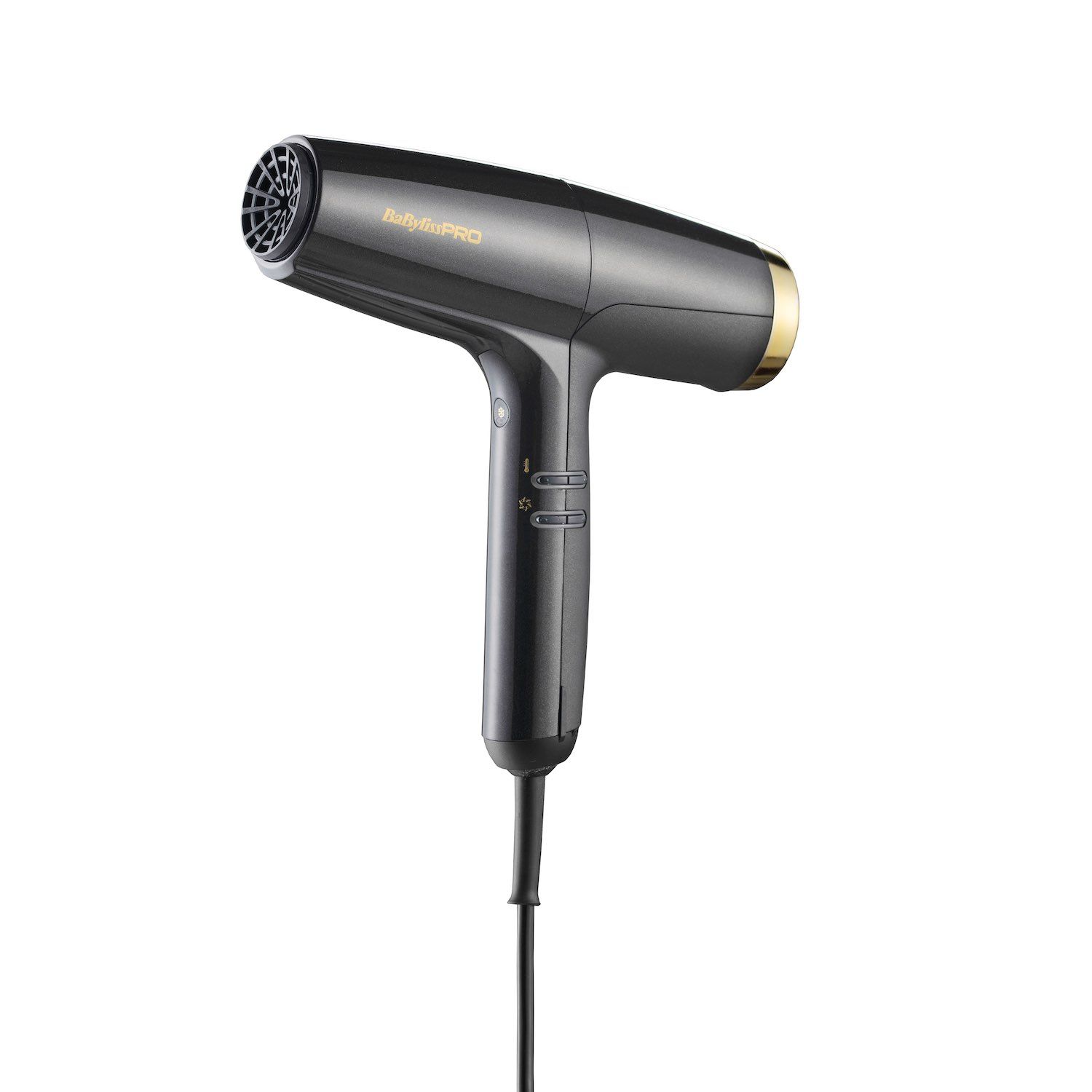 BaBylissPRO Falco Haartrockner Digital Highspeed Grau/Gold BAB8550E