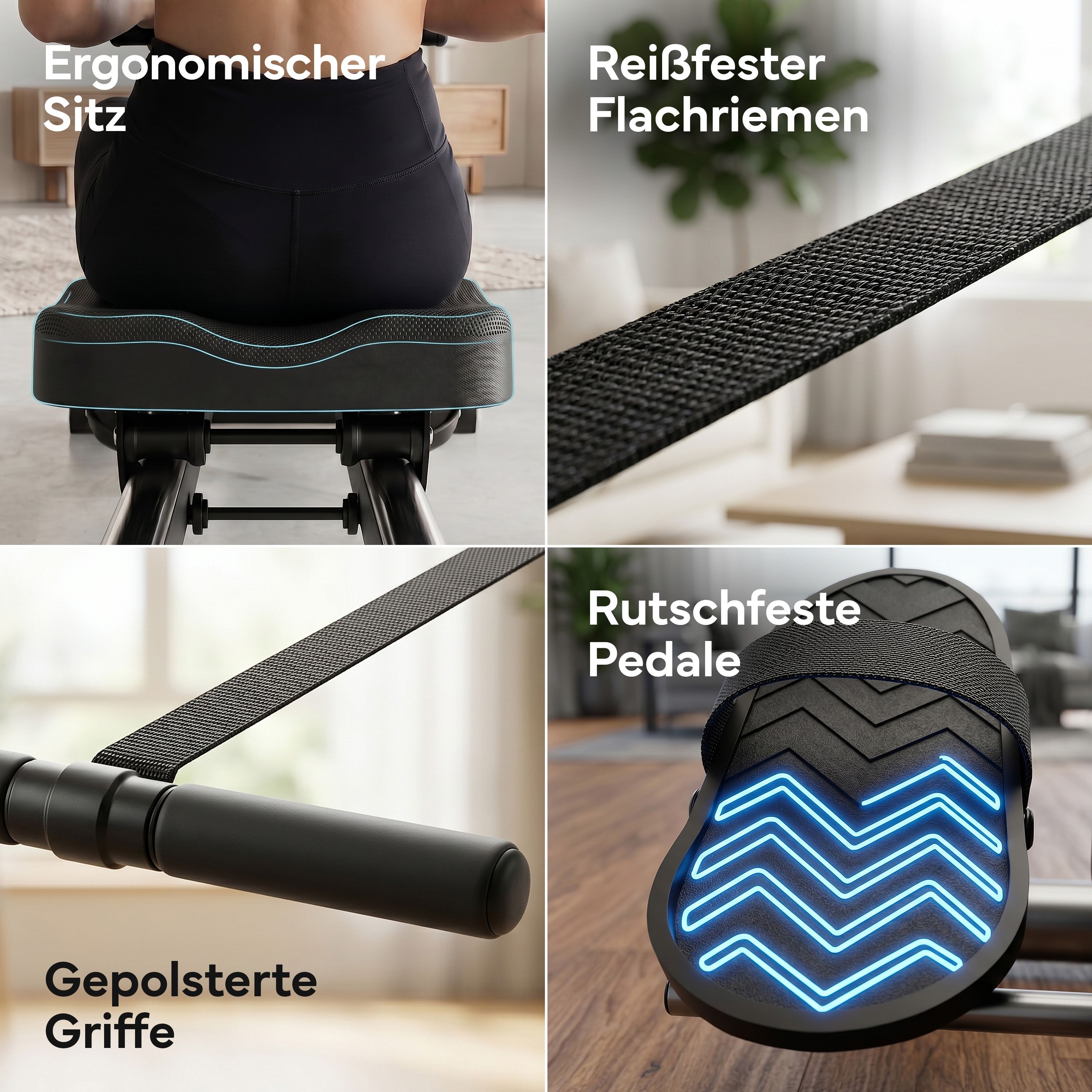 Rudergerät mit Magnetbremse