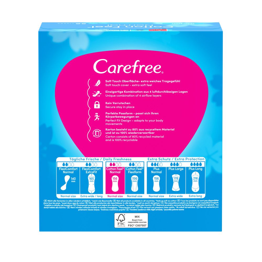Carefree - Slipeinlagen "Cotton Feel Normal mit Frischeduft"