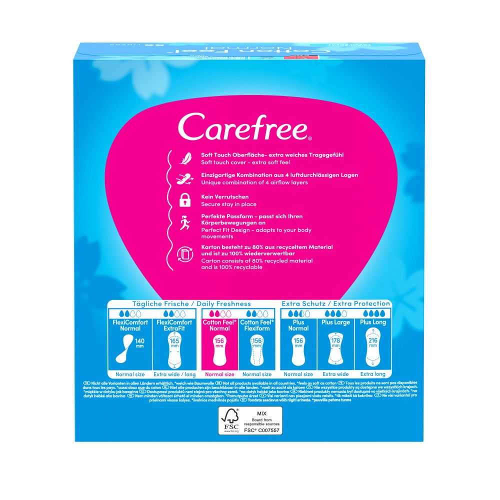 Carefree - Slipeinlagen "Cotton Feel Normal" Frischeduft