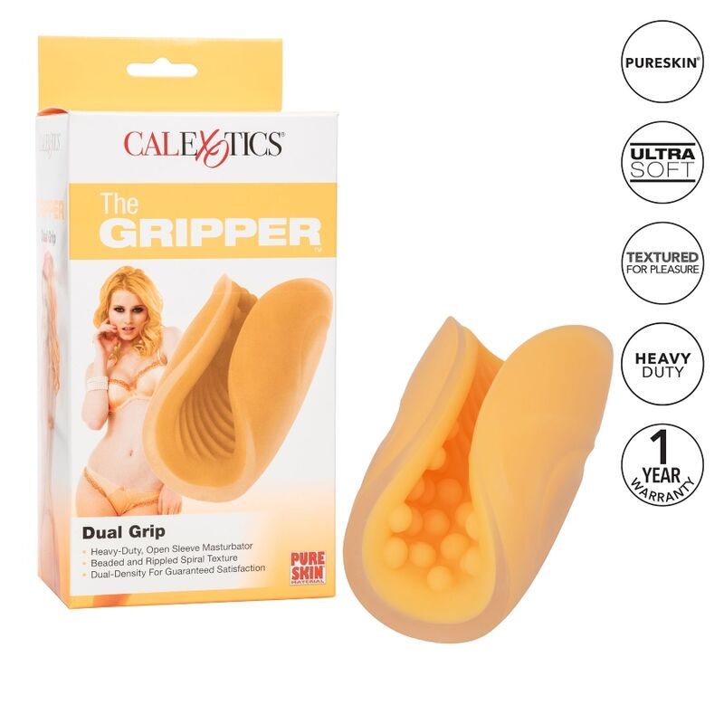 Verpackung von CalExotics. Aufdruck: The Gripper, Dual Grip. Produkt und Verpackung sind abgebildet.