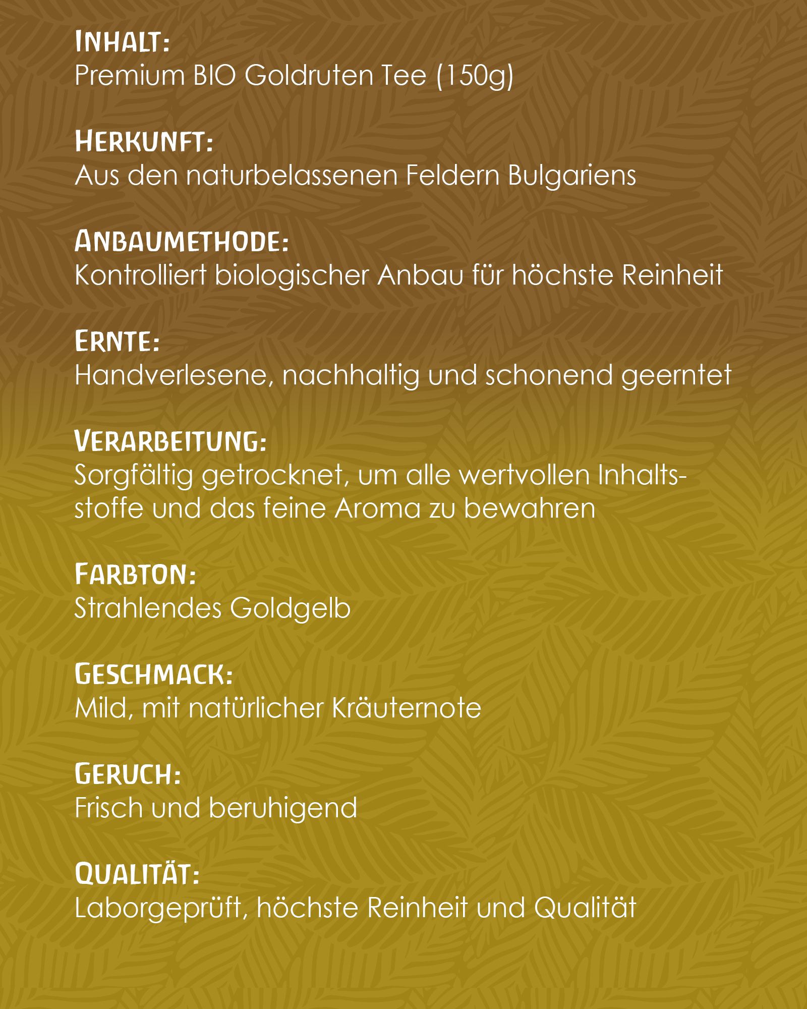 Tausendkraut Goldruten Tee BIO