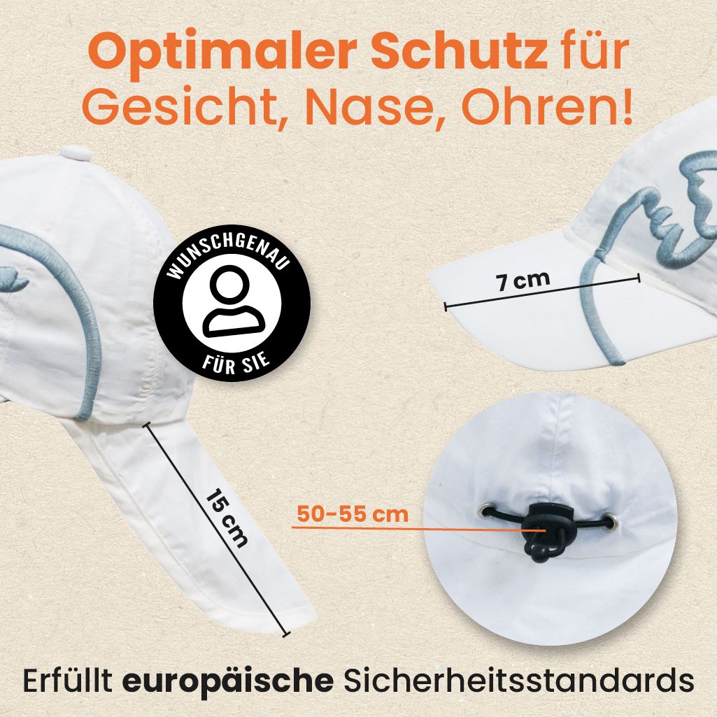 iQ-UV Sonnenschutz Cap mit Nackenschutz LFS 50+
