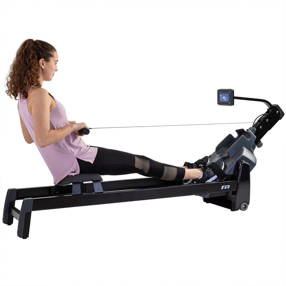 Sport-Knight® Profi Rudermaschine, LCD-Monitor, Magnetbremse, 16 Widerstände, 21 Programme
