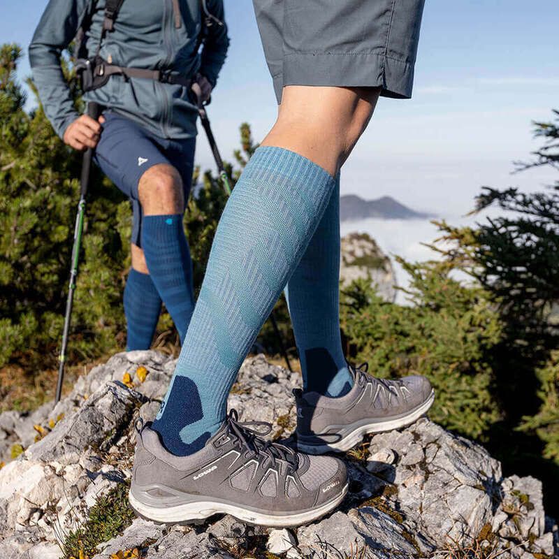 BAUERFEIND Sports Outdoor Merino Kompressionssocken Wandersocken High Women