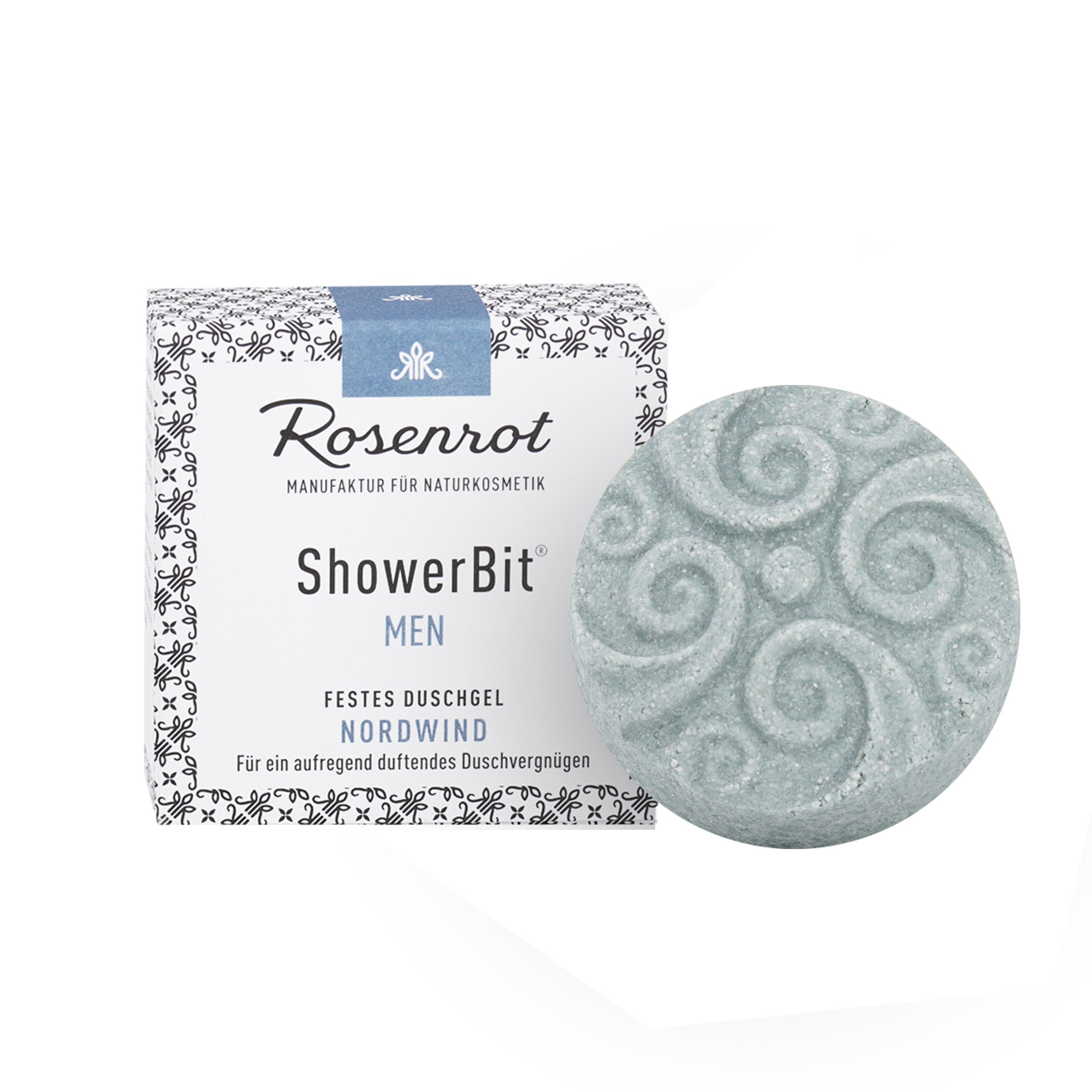 Rosenrot Naturkosmetik - ShowerBit® - festes Duschgel MEN Nordwind