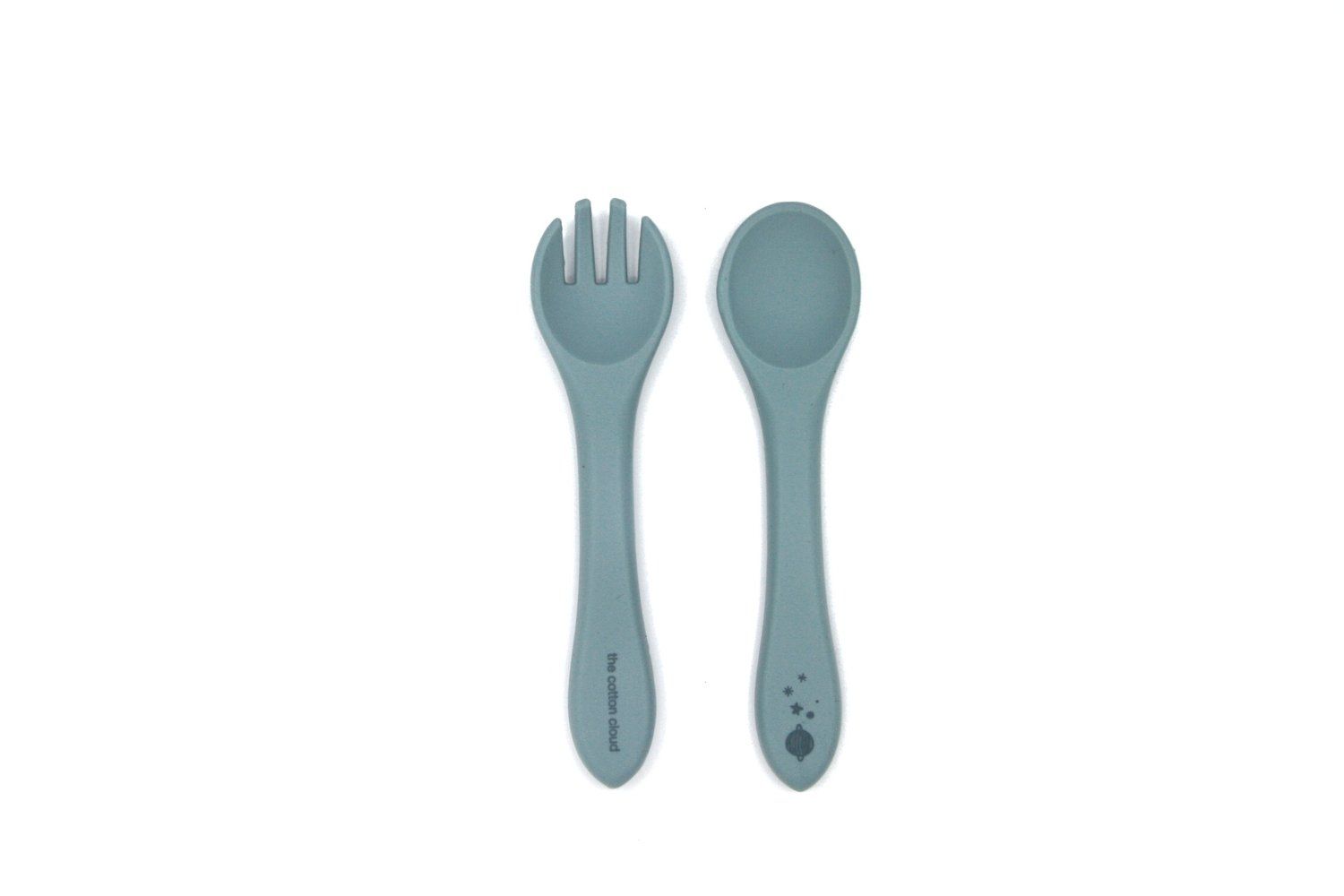 the cotton cloud Besteck aus Silikon Jade