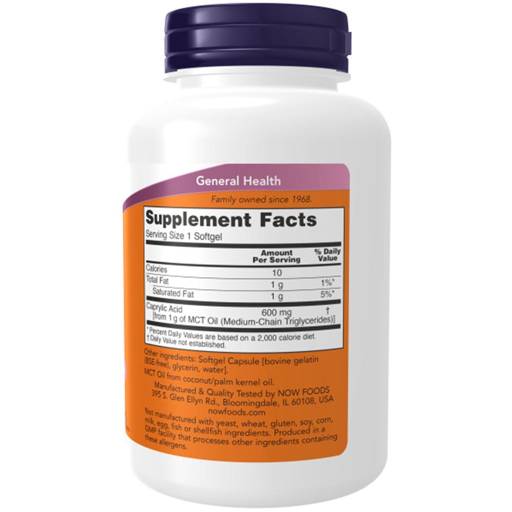 Now Foods, Caprylic Acid (Caprylsäure), 600mg 1 kg