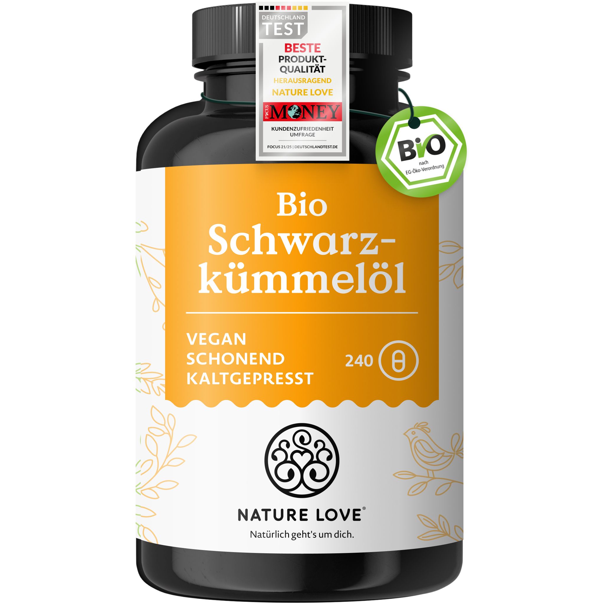 NATURE LOVE® Olio di semi di cumino nero biologico
