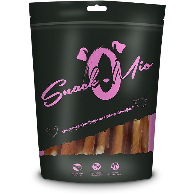 SnackOMio - Knusprige Kaustange an Hühnerbrustfilet