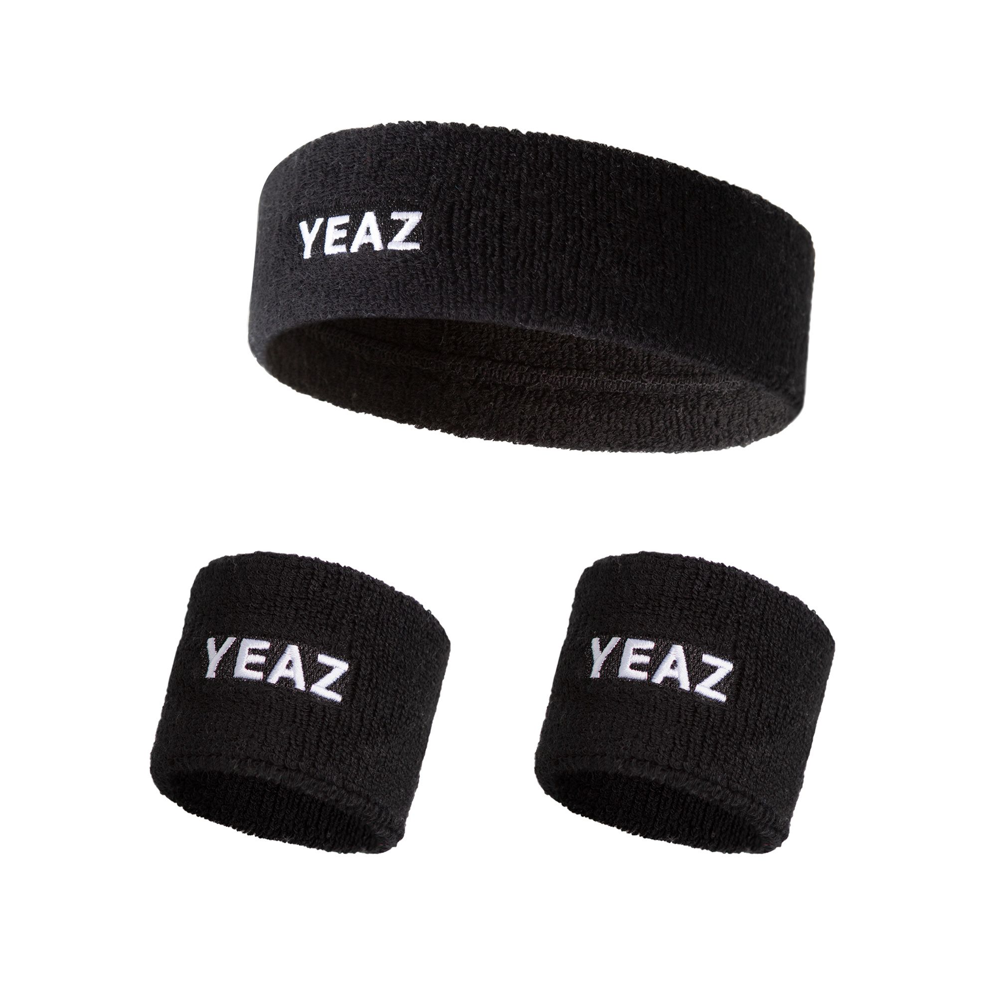 YEAZ FAME Set - fascia per la testa e 2 fasce antisudore