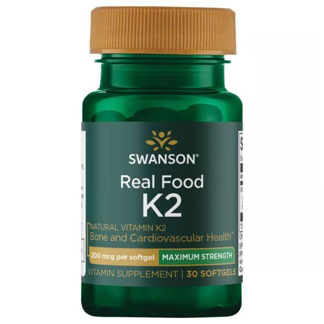 Swanson Echte Lebensmittel Vitamin K2 200 mcg 30 Pc