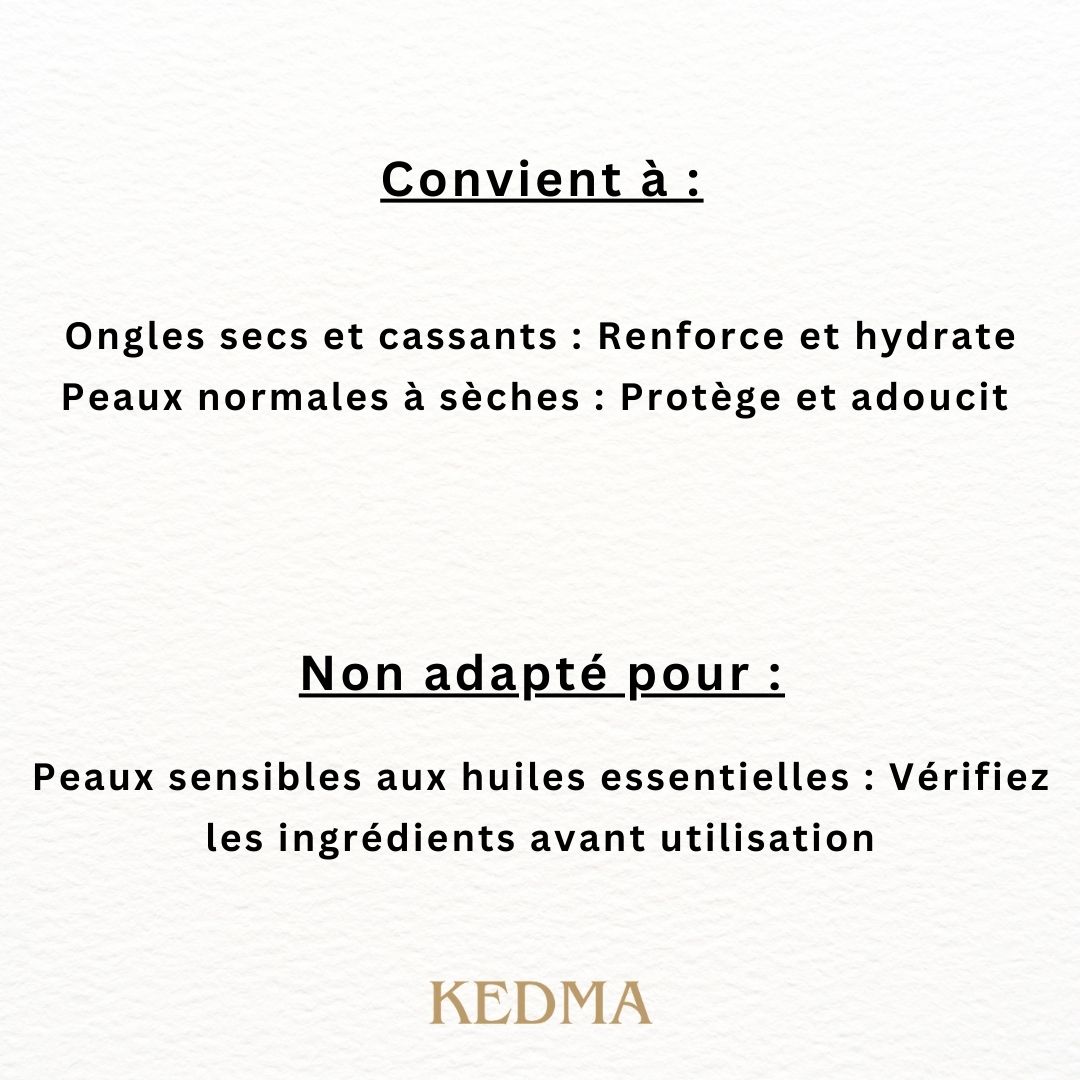 Comparaison avant-après des ongles. KEDMA.