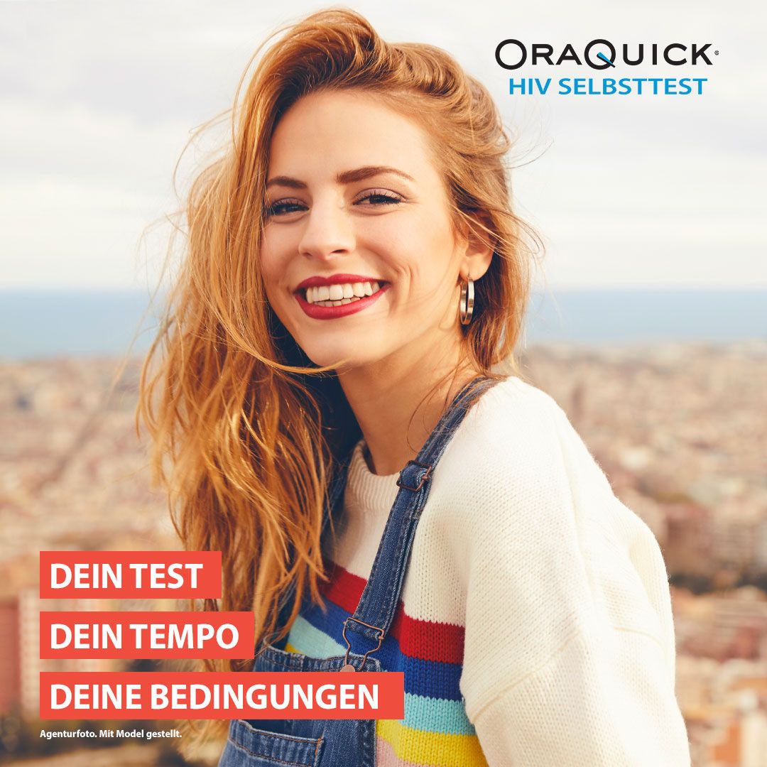 OraQuick HIV Selbsttest durch Mundabstrich