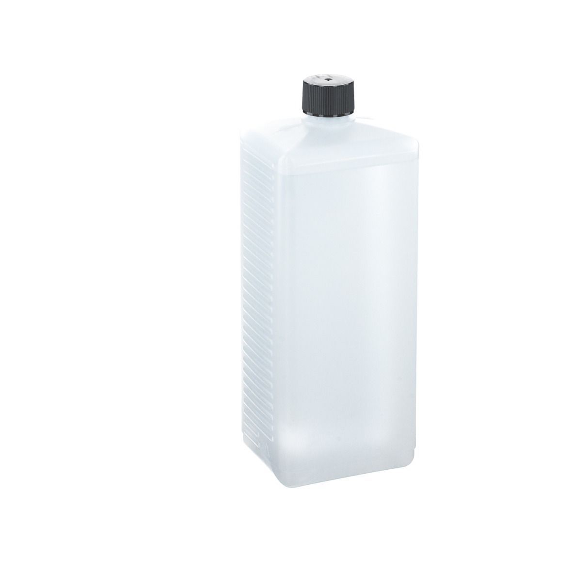 Weißliche Flasche mit schwarzem Deckel. Aufschrift: UltraSept Lösung zur hygienischen Händedesinfektion. Warnhinweise.