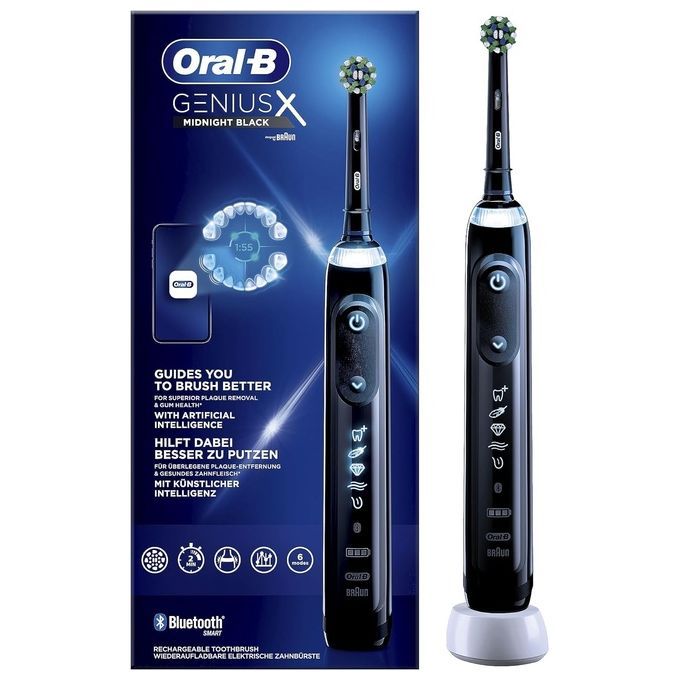 Oral-B - Elektrische Zahnbürste "Genius X - Midnight Black" in Schwarz