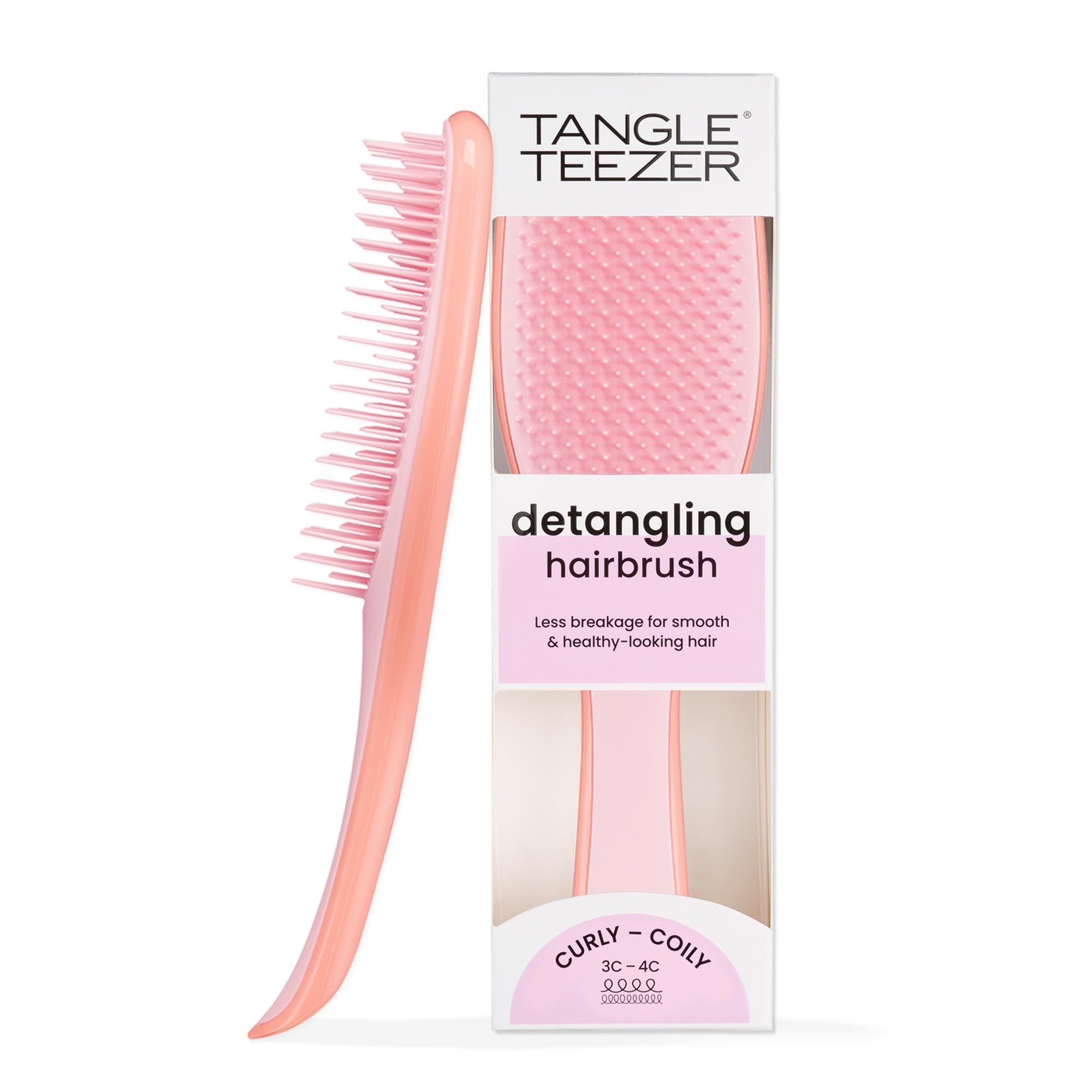 Tangle Teezer Pettine Naturale Riccio Arancione e Rosa