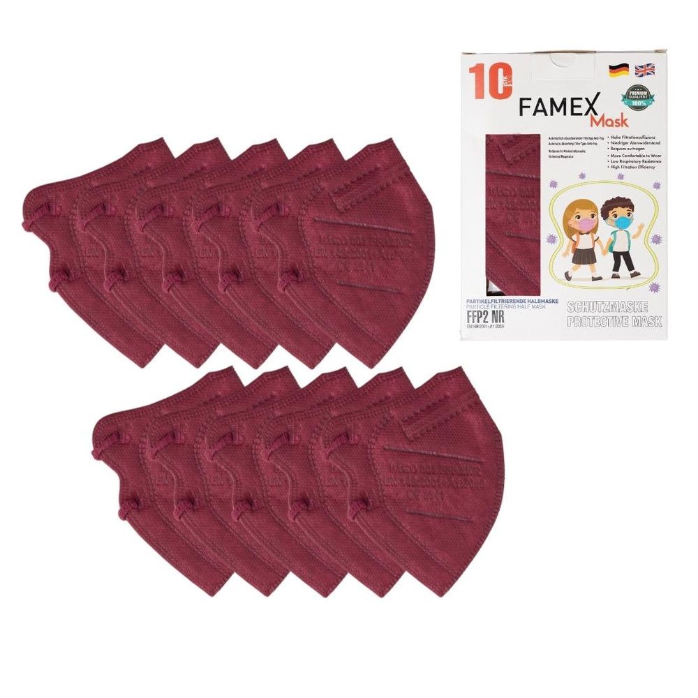 Small Size FFP2 I Weinrot I Kids