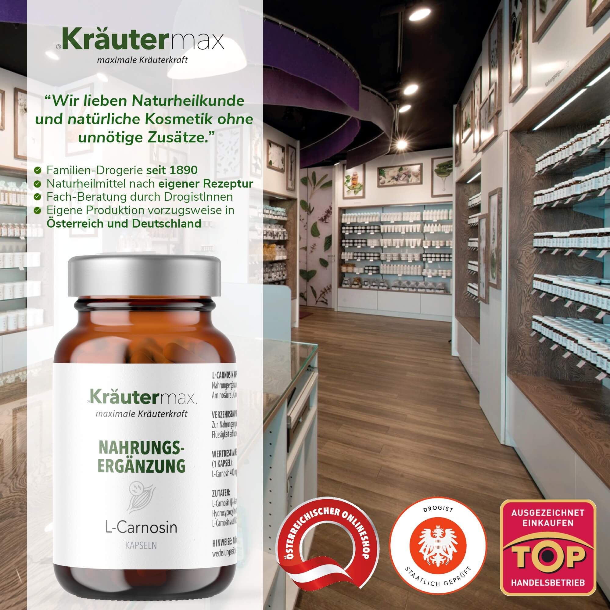 Kräutermax L Carnosin Kapseln
